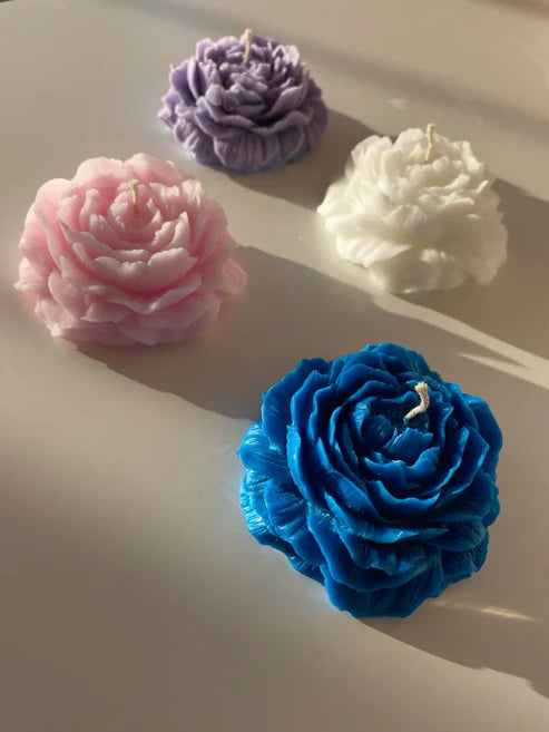 Peony Flower Candle